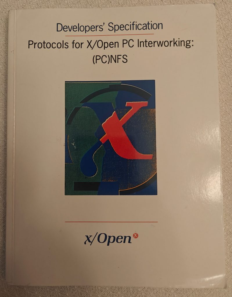 Cover of X/Open (PC)NFS book